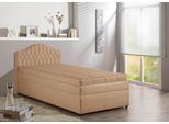 Polsterbett MAINTAL, braun (karamell), B:130cm, Betten, Polsterbett