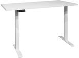Schreibtisch MÄUSBACHER "Big System Office", weiß (weiß matt, weiß matt lack, weiß matt, weiß matt lack), B:120cm, Tische, Schreibtisch, Breite 120 cm, elektrisch höhenverstellbar