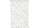 Seitenzugrollo GARDINIA "EASYFIX Rollo", weiß, B:75cm H:210cm, Polyester, Rollos, Seitenzugrollo, mit Scandinavian Motiv
