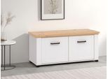 Schuhbank HOME AFFAIRE "Valencia", weiß (weiß matt), B:103,5cm H:47,5cm T:41cm, Holzwerkstoff, MDF, Sitzbänke, Schuhbank