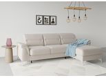 Ecksofa SIT & MORE "Sinatra L-Form", grau (elephant), B:258cm H:85cm T:170cm, 100% Polyester, Sofas, Ecksofa, mit Recamiere, optinal mit Kopfteilverstellung und Armteilfunktion
