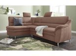 Ecksofa SIT & MORE "Cardoso L-Form", braun, B:250cm H:90cm T:175cm, Luxus-Microfaser (90% Polyester, 10% Polyamid);Flachgewebe (100% Polyester);Struktur (100% Polyester), Sofas, Ecksofa, mit Federkern, wahlweise mit Bettfunktion und Schubkasten