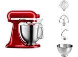 KITCHENAID Küchenmaschine "Artisan 5KSM185PSECA", rot (candy apple), B:24cm H:36cm T:37cm, Küchenmaschinen, Küchenmaschine