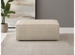 Hocker OTTO HOME "FINNLEY, Polsterhocker in Bouclé, Struktur fein u. Mega Cord verfügbar", beige (creme), B:102cm H:42cm T:69cm, Bezugstoff 100% PES ;Gramatur 400g/qm +/- 5%, Hocker, Hocker, passend zur Polster-Serie Finnley