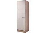 Seitenschrank FLEX-WELL "Nepal", braun (kaschmir glanz, sonoma eiche), B:50cm H:200cm T:57,1cm, Holzwerkstoff, Schränke, Seitenschrank, (B x H x T) 50 x 200 x 57 cm, für viel Stauraum