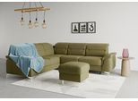 Ecksofa SIT & MORE "Sinatra L-Form", grün (olive), B:251cm H:85cm T:231cm, 98% Polyester, 2% Polyamid, Sofas, Ecksofa, optional mit Kopfteilverstellung und Armteilfunktion