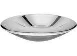 Dekoschale FINK "VISTO", silber (silberfarben), H:8cm Ø:43cm, Edelstahl, Dekoschalen, Dekoschale, doppelwandig