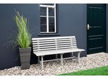Gartenbank GARDEN PLEASURE "Bank MANDALAY", grau (grau, grau), B:60cm H:82cm T:150cm, FSC-zertifiziertes Massivholz, Sitzbänke, Gartenbank, BxTxH: 60x150x82 cm