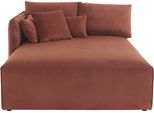 Ottomane OTTO HOME "Nöre", orange (terra), B:138cm H:86cm T:168cm, 92% Polyester, 8% Polyamid, Sofas, Ottomane, Lounge-Modul - zum eigenen Zusammenstellen, Breite 138cm, Tiefe 168cm