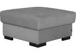 Stauraumhocker HOME AFFAIRE "Tulio", silber, B:80cm H:45cm T:80cm, Struktur fein (100% Polyester);Struktur (100% Polyester);Samtstruktur (100% Polyester), Hocker, Stauraumhocker, mit Stauraum