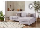 Ecksofa SIT & MORE "Clio L-Form", silber, B:246cm H:89cm T:165cm, Sofas, Ecksofa, wahlweise mit Bettfunktion oder Vorziehsitz und Bettkasten, Federkern