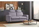 2-Sitzer HOME AFFAIRE "Lolland", grau (steel), B:173cm H:88cm T:88cm, Struktur imprägniert - feucht abwischbar (100% Polyester);Struktur Flausch (90% Polyester, 10% Polyamid);Luxus-Microfaser ALTARA NUBUCK (100% Polyester), Sofas, 2-Sitzer, mit Federkern, auch mit abwischbarem Bezug