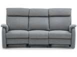 3-Sitzer HOME AFFAIRE "Turin mit Steckdose und USB-Port auch in Easy care-Bezug", grau, B:218cm H:107cm T:104cm, Sofas, 3-Sitzer, 2 x vollmotorische Relaxfunktion, herunterklappbarer Tisch