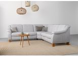 Ecksofa HOME AFFAIRE "Caldera L-Form", silber, B:270cm T:250cm, 100% Polyester, Sofas, Ecksofa, Federkern, wahlweise mit Kopfteilverstellung, Bettfunktion, Bettkasten
