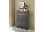 Schuhschrank HOME AFFAIRE "City/Giron, modernes Schuhregal, Schrank für 16 Schuhe, Schuhkommode", anthrazit, B:85cm H:122cm T:35cm, FSC-zertifizierter Holzwerkstoff, Schränke, Schuhschrank, eine Schublade und vier Schuhfächer, viel Stauraum, 93 cm breit