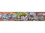 Küchenrückwand EXPRESS KÜCHEN "Graffiti", bunt, B:280cm H:55,9cm, Holzwerkstoff, Spritzschutzwände, Küchenrückwand