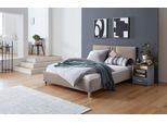Polsterbett, beige (dunkelbeige), B:170cm H:98cm L:210cm, Bezug Bett: 100% Polyester;Bonnell-Federkernmatratze: 51% Polypropylen, 39% Polyester, 10% Baumwolle;Kaltschaummatratze: 100% Polyester, Bezug abnehm- und waschbar bis 60C, WESTFALIA SCHLAFKOMFORT, Betten, Polsterbett