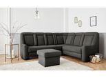 Ecksofa SIT & MORE "Melissa L-Form", grau (anthrazit), B:257cm H:107cm T:217cm, 100% Polyester, Sofas, Ecksofa, klassisches Polsterprogramm, wahlweise Bettfunktion und Schubkasten