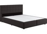Boxbett COTTA "Nala", schwarz, B:146cm L:206cm, 100% Polyester, Komplettbetten, Boxbett, wahlweise mit Matratze und Topper erhältlich