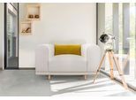 Loveseat OTTO HOME "Maroon Sessel", beige, B:125cm H:82cm T:96cm, Struktur grob ( 100% POLYPROPYLEN;Struktur fein ( 100% Polyester);Struktur (100% Polyester), Sessel, Loveseat, in skandinavischem Design, mit losem Kissen