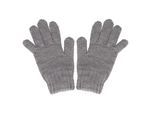 Strickhandschuhe MAXIMO, Jungen, Gr. 4, grau (grau, meliert), Strick, Wolle, meliert, unifarben, Handschuhe Strickhandschuhe, Fingerhandschuhe, Wolle, wärmend, atmungsaktiv, basic, bequem