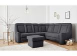 Ecksofa SIT & MORE "Melissa L-Form", grau (dunkelgrau), B:257cm H:107cm T:217cm, 98% Polyester 2% Polyamid, Sofas, Ecksofa, klassisches Polsterprogramm, wahlweise Bettfunktion und Schubkasten