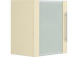 Glashängeschrank WIHO KÜCHEN "Unna", beige (front und korpus: magnolia), B:50cm H:56,5cm T:35cm, Schränke, Glashängeschrank, Front mit Glaseinsatz
