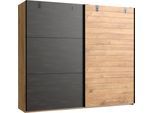 Schwebetürenschrank WIMEX "Detroit by fresh to go", beige (raw steel, metall), B:250cm H:218cm T:65cm, Schränke, Schwebetürenschrank