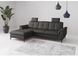 Ecksofa SIT & MORE "Zora", anthrazit, B:262cm H:92cm T:164cm, Sofas, Ecksofa