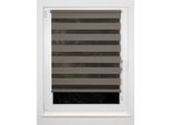Doppelrollo MYDECO "Just" Gr. 1, braun (braun, braun), B:100cm H:160cm, Polyester, Rollos, Doppelrollo