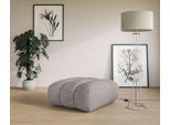 Polsterhocker "Priya Sitzhocker, moderne Steppung, auch in Bouclé", grau (taupe), B:90cm H:46cm T:106cm, 100% Polyester, LEGER HOME BY LENA GERCKE, Hocker, Polsterhocker, gemütlich und modern, Maße B/T/H: 90/106/46 cm