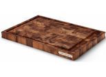Schneidebrett CONTINENTA, braun, B:29cm H:3,2cm L:42,5cm, Massivholz, Schneidebretter, Schneidebrett, Gr. 42,5 x 29 cm