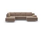 Wohnlandschaft SIT & MORE "Latigo U-Form", braun (macchiato), B:326cm T:201cm, Sofas, Wohnlandschaft, mit Recamiere, wahlweise mit Bettfunktion und Bettkasten