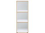 Aktenregal INNOSTYLE "Memphis Büroregal,45x122x38cm (B/H/T)", weiß (weiß, artisan eiche), B:45cm H:122cm T:38cm, Holzwerkstoff, Regale, Aktenregal