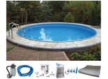Rundpool MY POOL BWT "PREMIUM inkl. umfangreichem Zubehör", weiß, H:120cm Ø:500cm, Schwimmbecken, Rundpool, Höhe 120 cm, in verschiedenen Größen erhältlich