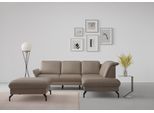Ecksofa SIT & MORE "Fashion L-Form", grau (taupe), B:250cm H:84cm T:207cm, Sofas, Ecksofa, wahlweise mit Kopfteilverstellung und Vorziehsitz, motorisch