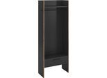 Garderobenschrank HOME AFFAIRE "MUSTA, Breite: 70cm, inkl. Kleiderstange, 2 Haken, 1 Schubkasten", basalt grau, nox oak nachbildung, B:70cm H:190cm T:37cm, FSC-zertifizierter Holzwerkstoff, Schränke, Garderobenschrank, Dielenschrank, Flurschrank, Schrank, Universalschrank, Sitzbank