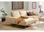 Ecksofa W.SCHILLIG "run, Designsofa mit tollem Sitzkomfort, bequem, L-Form", beige (sahara s37), B:319cm H:88cm T:178cm, Longlife Xtra-Leder Z73: Naturwalkleder der Luxusklasse aus den erlesensten Rohhäuten. Hautstärke 1, 1 – 1, 3 mm;ROHLEDER Jacquard-Flachgewebe Q2 W60 (63% Polyester, 37% Polyacryl);ROHLEDER Chenille-Flachgewebe Q2 W77 (68% Polyacryl, 32% Polyester);Stoff S37 (100% Polyester), So