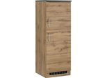 Kühlumbauschrank KOCHSTATION "KS-Colmar", braun (wotaneiche), B:60cm H:165cm T:60cm, Holzwerkstoff, Schränke, Kühlumbauschrank, 60 cm breit, 165 cm hoch, geeignet für Einbaukühlschrank 88 cm Nische