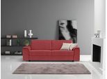 Schlafsofa EGOITALIANO "Cecilia, modern & elegant, erstklassiger Sitzkomfort, Dauerschläfer", rot (marsala), B:234cm H:85cm T:102cm, Luxus-Micofaser Lederoptik (100% Polyester) ist ein neues technisches Gewebe mit einem visuellen und taktilen Aspekt, der dem Nubuk sehr nahe kommt, mit innovativen Eigenschaften. Seine außerordentliche Weichheit kommt von einem exklusiven Produktionsprozess, der Unr