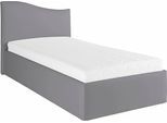 Polsterbett, grau, B:112cm L:210cm, Bezug Bett: Kunstleder;Bonnell-Federkernmatratze: 51% Polypropylen, 39% Polyester und 10% Baumwolle;Kaltschaummatratze: 100% Polyester, Bezug abnehm- und waschbar bis 60C, WESTFALIA SCHLAFKOMFORT, Betten, Polsterbett, inkl. Bettkasten bei Ausführung mit Matratze