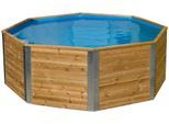 Achteckpool WEKA "MALI 1", braun, B:325cm H:116cm L:325cm, Schwimmbecken, Achteckpool, 4-tlg., BxLxH: 325x325x116 cm