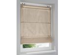 Raffrollo HEINE HOME Gr. 6, beige (natur), B:80cm H:210cm, Raffrollos, Raffrollo