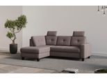 Ecksofa HOME AFFAIRE "Varese", grau (taupe), B:226cm H:91cm T:170cm, 90% Polyester 10% Polyamid, Sofas, Ecksofa, wahlweise mit Bettfunktion und Bettkasten