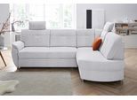 Ecksofa SIT & MORE "Sonoma L-Form", silber, B:246cm H:91cm T:176cm, Kunstleder SOFTLUX;Luxus-Microfaser ALTARA NUBUCK (100% Polyester);Luxus-Microfaser (90% Polyester, 10% Polyamid), Sofas, Ecksofa, wahlweise mit Bettfunktion und Bettkasten