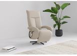 TV-Sessel SIT & MORE "Zoe, inkl. Kopfteilverstellung & 360 Drehfunktion", beige (creme), B:74cm H:112cm T:82cm, 95% Polyester, 5% Polyamid, Sessel, TV-Sessel, wahlweise mit 2 Motoren, Akku & Aufstehhilfe