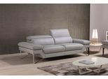 2,5-Sitzer EGOITALIANO "Princess, Designsofa und super bequem, tolle Detailverarbeitung", grau (stone), B:236cm H:95cm T:108cm, Leder BULL (Echtes Rindsleder). Geschliffenes, pigmentiertes und behandeltes Rindsleder mit einer Dicke von 1, 3-1, 5 mm. Es handelt sich um ein weiches, geschütztes Leder. Eine leichte Deckschicht schützt sie vor Flecken, ohne ihre ursprünglichen Eigenschaften zu verände