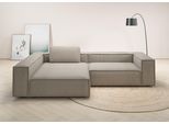 Ecksofa HOME AFFAIRE "Watertown, moderne XXL L-Form, 306 cm breit", beige (sand), B:306cm H:68cm T:191cm, 95% Polyester, 5% Nylon, Sofas, Ecksofa, Komfortabel mit tiefer Sitzfläche – ideal für große Wohnräume