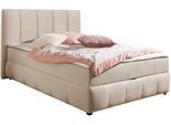 Boxbett OTTO HOME "Hartley inkl. Bettkasten und Topper, auch in Überlänge erhältlich", beige, B:152cm L:230cm, Komplettbetten, Boxbett, wahlweise mit Bonnell- oder TTFK-Matratze in H2, H3 o. H4 erhältlich