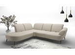 Ecksofa SIT & MORE "Dance, L-Form, inkl. Sitztiefenverstellung", beige (creme), B:302cm H:91cm T:270cm, 95%Polyester 5%Polyamid, Sofas, Ecksofa, inkl. Click&Seat, optional mit Kopfteilverstellung